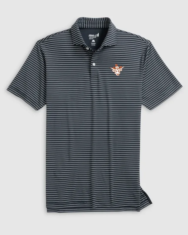 Texas Beau Striped Performance Jersey Polo - Vault Logo sold by Johnnie-O
