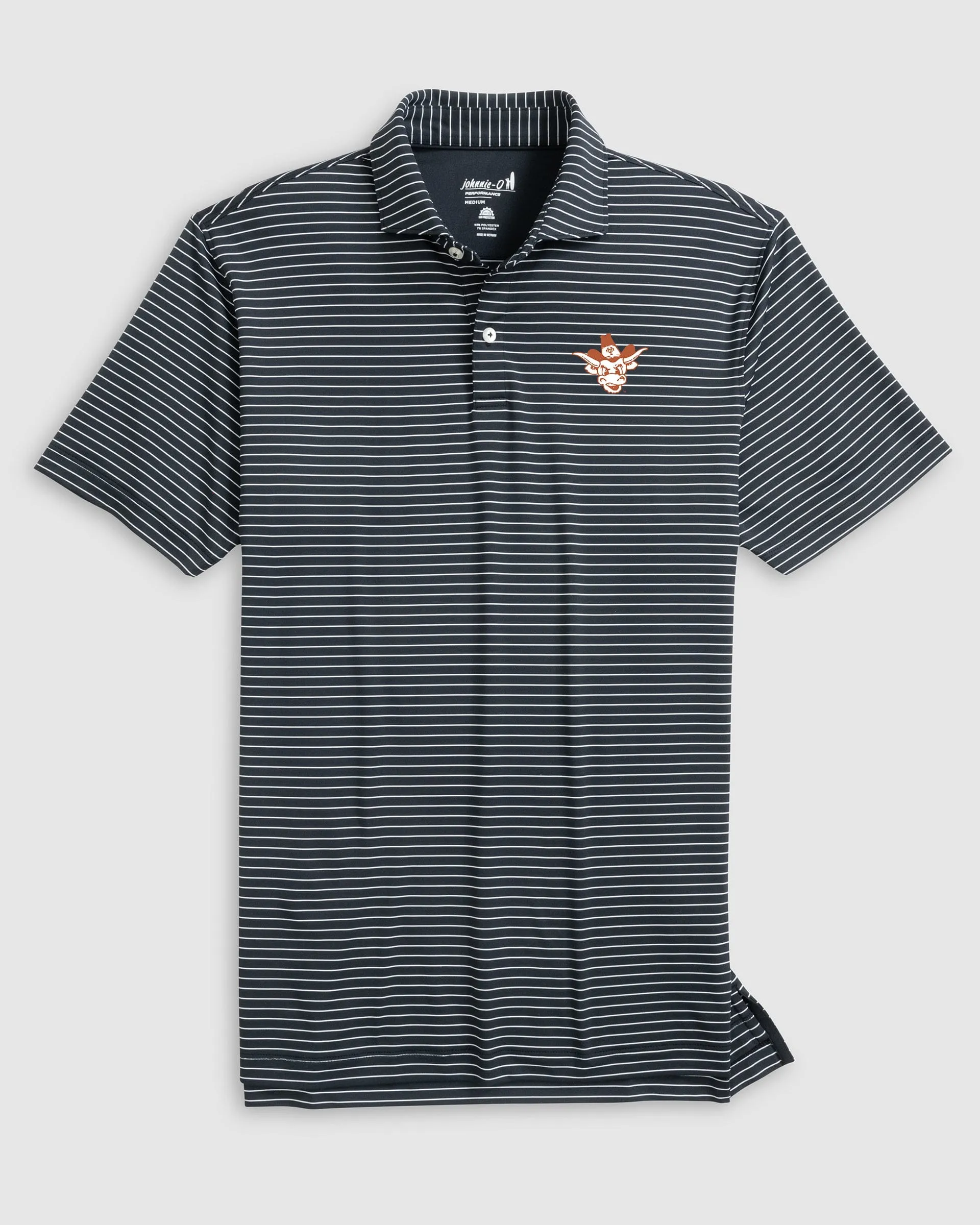 Texas Beau Striped Performance Jersey Polo - Vault Logo sold by Johnnie-O