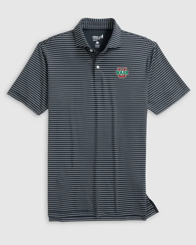 Washington St. Louis Beau Striped Performance Jersey Polo sold by Johnnie-O