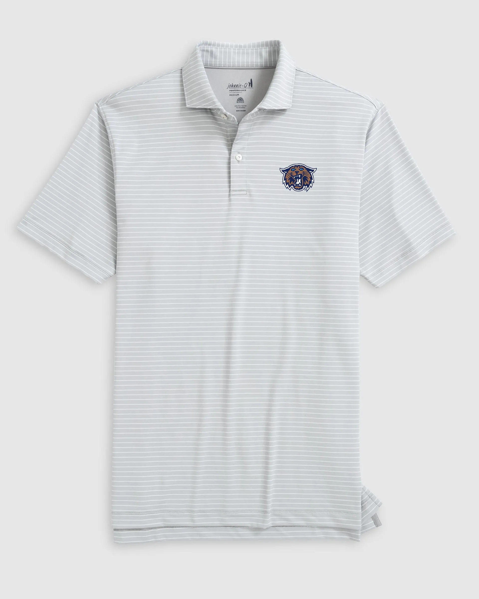 Villanova Beau Striped Performance Jersey Polo - Wildcat Logo sold by Johnnie-O product image thumbnail 3