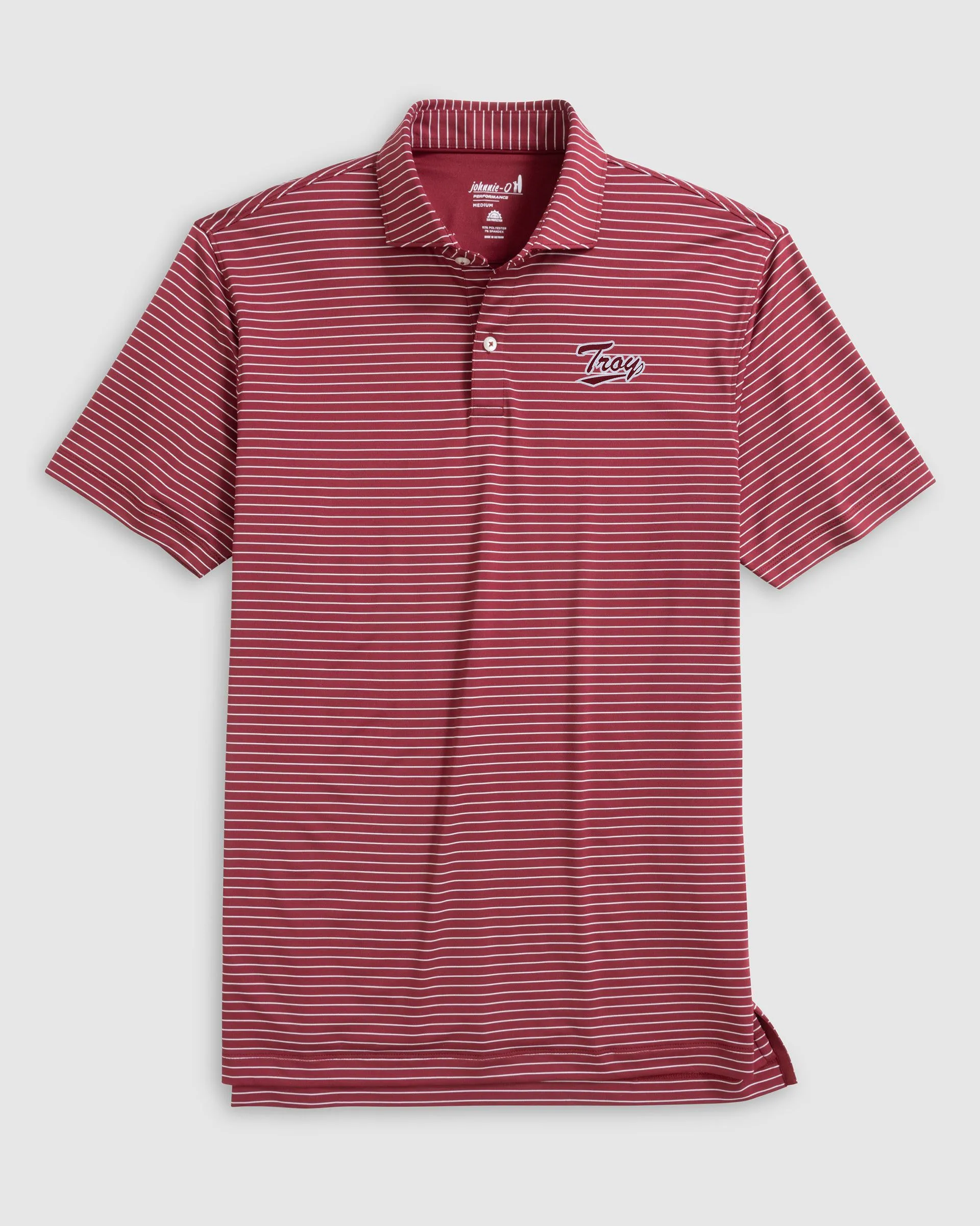 Troy Beau Striped Performance Jersey Polo - Script Logo sold by Johnnie-O product image thumbnail 2