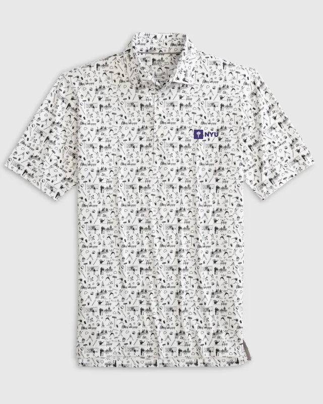 New York Ballpark Printed Performance Jersey Polo sold by Johnnie-O