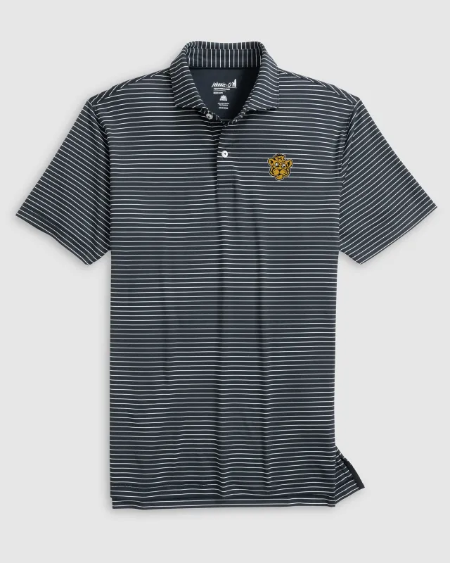 Missouri Beau Striped Performance Jersey Polo - Vault Logo sold by Johnnie-O