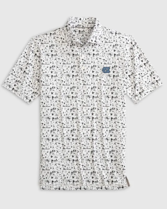 North Carolina Ballpark Printed Performance Jersey Polo sold by Johnnie-O