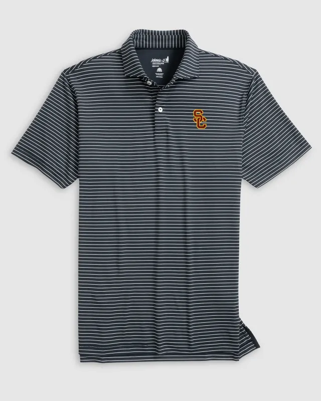 Southern California Beau Striped Performance Jersey Polo sold by Johnnie-O