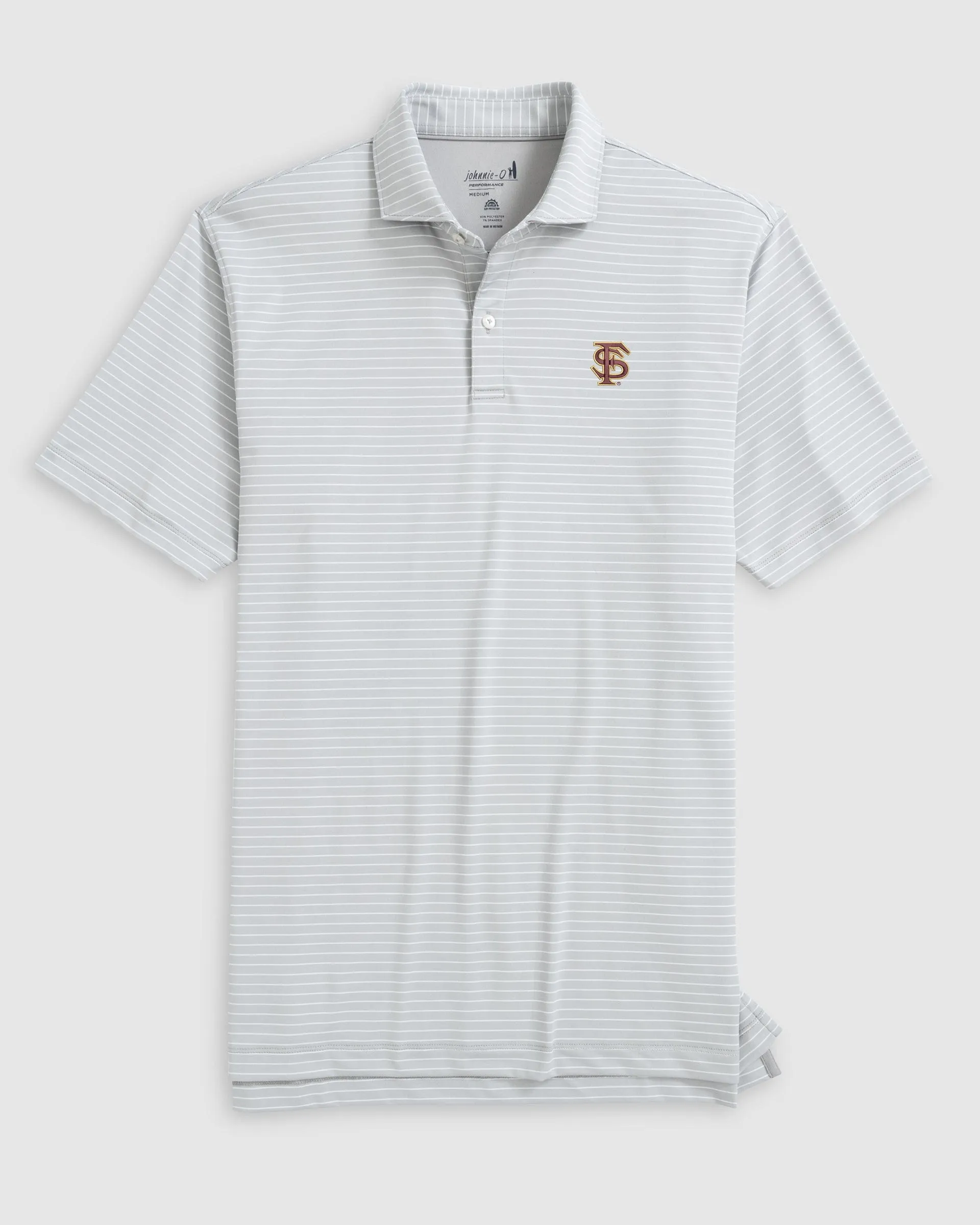 Florida State Beau Striped Performance Jersey Polo - Baseball Logo sold by Johnnie-O product image thumbnail 3