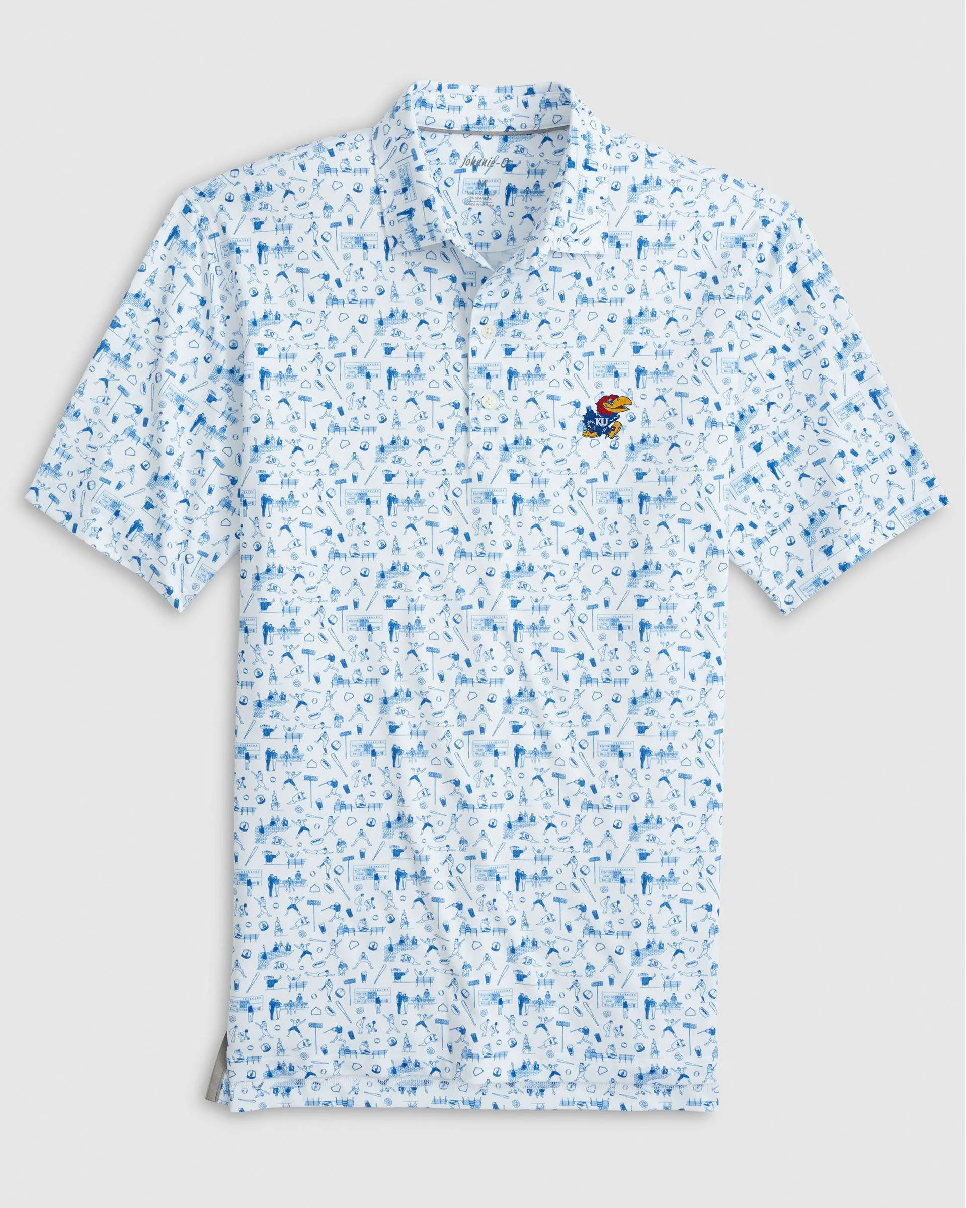 Kansas Ballpark Printed Performance Jersey Polo sold by Johnnie-O