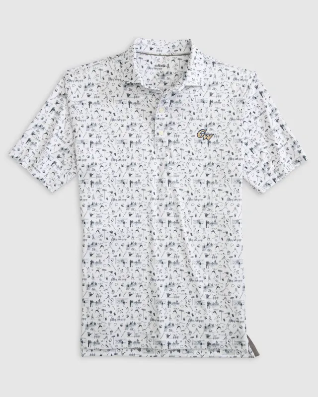 George Washington Ballpark Printed Performance Jersey Polo sold by Johnnie-O