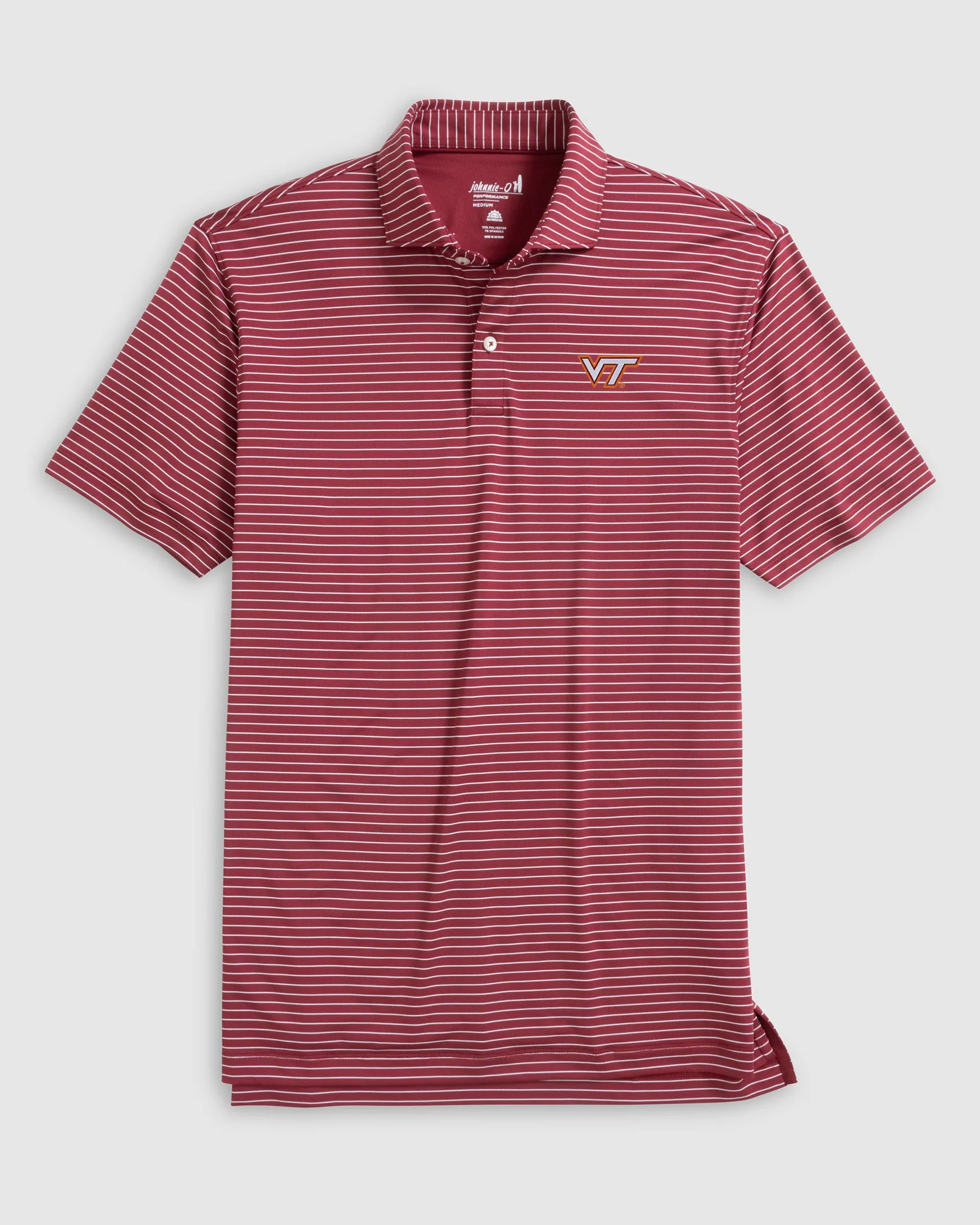 Virginia Tech Beau Striped Performance Jersey Polo sold by Johnnie-O product image thumbnail 2