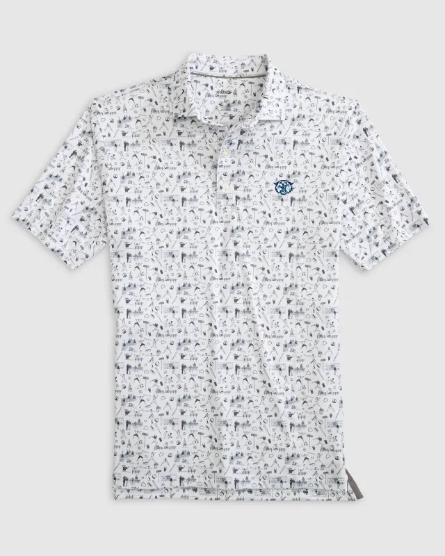 Villanova Ballpark Printed Performance Jersey Polo - Wildcat Logo sold by Johnnie-O