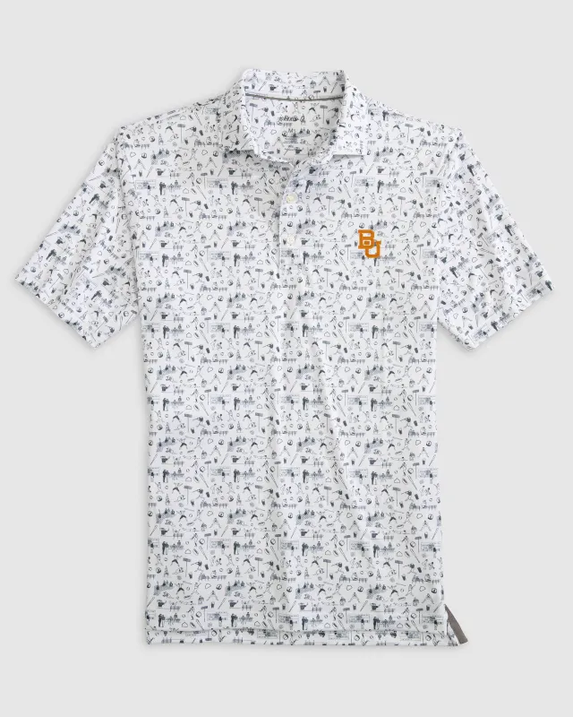 Baylor Ballpark Printed Performance Jersey Polo sold by Johnnie-O