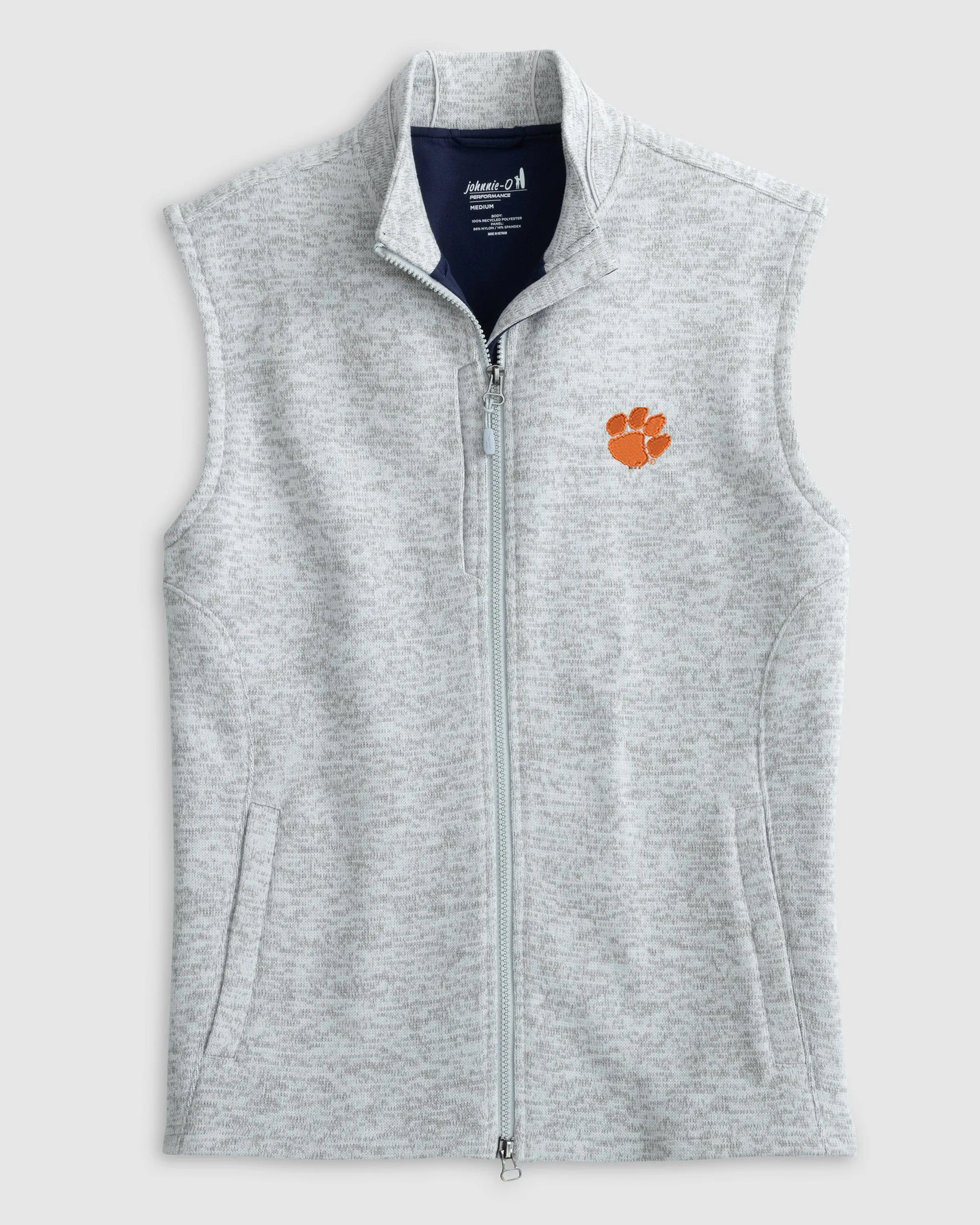 Clemson Denalis Performance Fleece Vest sold by Johnnie-O product image thumbnail 2