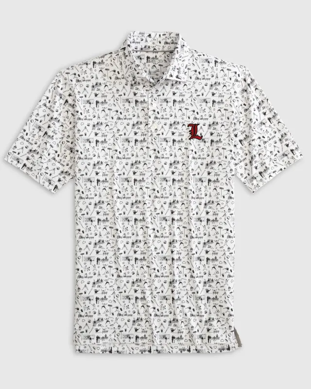 Louisville Ballpark Printed Performance Jersey Polo - L Logo sold by Johnnie-O