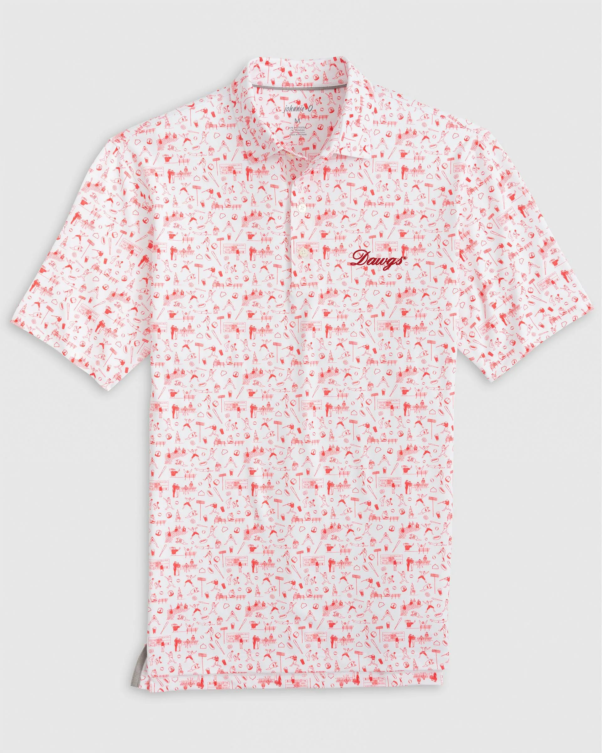 Georgia Ballpark Printed Performance Jersey Polo - Script Logo sold by Johnnie-O product image thumbnail 2