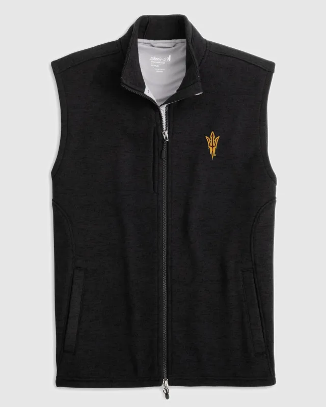 Arizona State Denalis Performance Fleece Vest sold by Johnnie-O