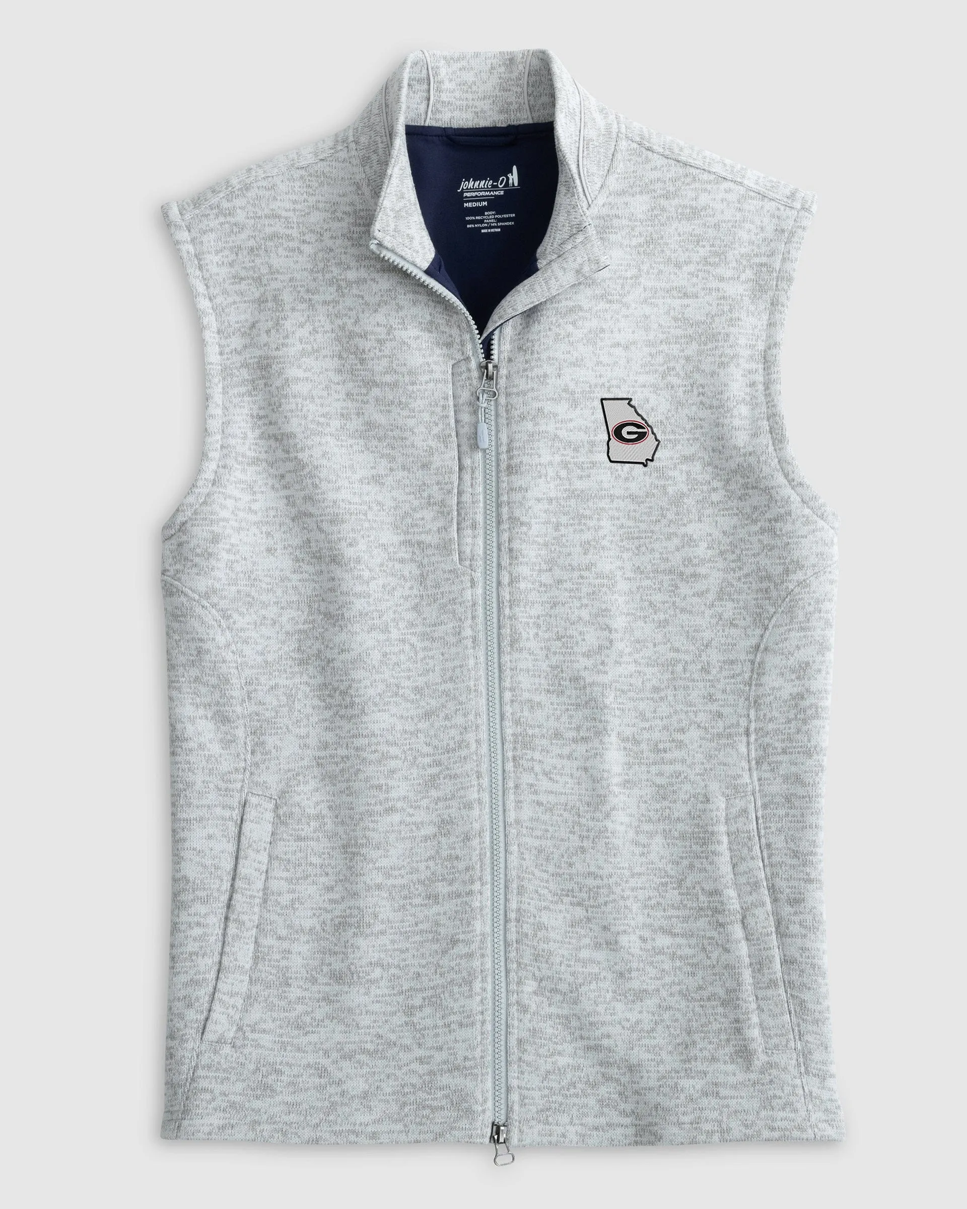 Georgia Denalis Performance Fleece Vest - State Logo sold by Johnnie-O product image thumbnail 2