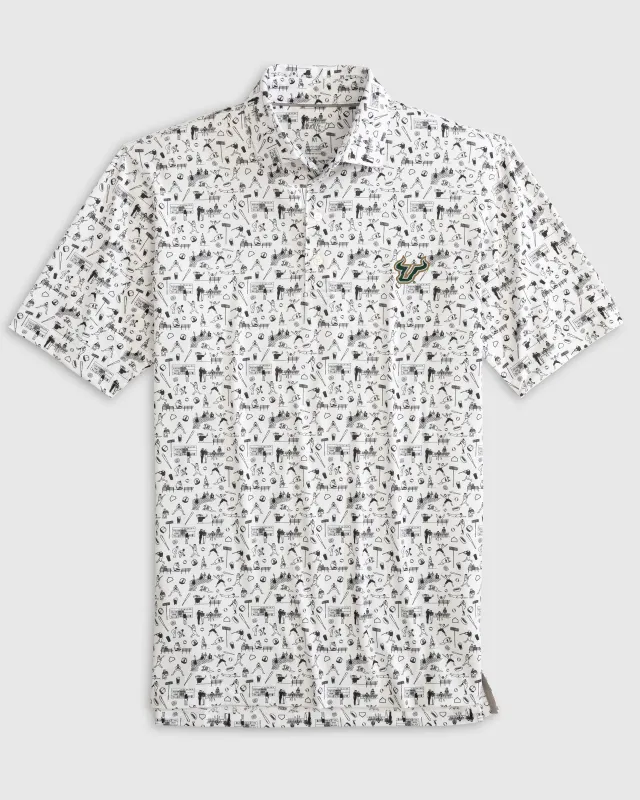 South Florida Ballpark Printed Performance Jersey Polo sold by Johnnie-O