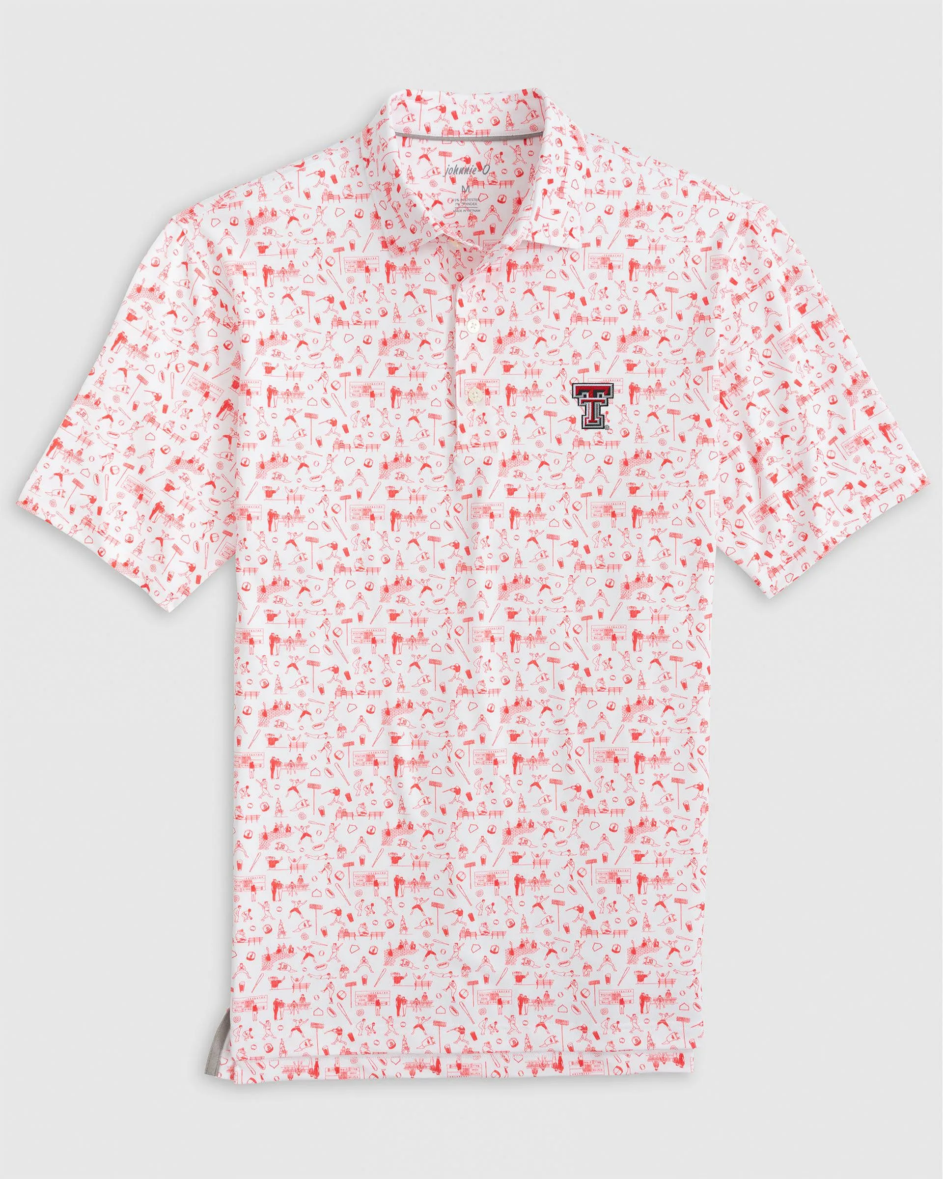 Texas Tech Ballpark Printed Performance Jersey Polo sold by Johnnie-O product image thumbnail 2