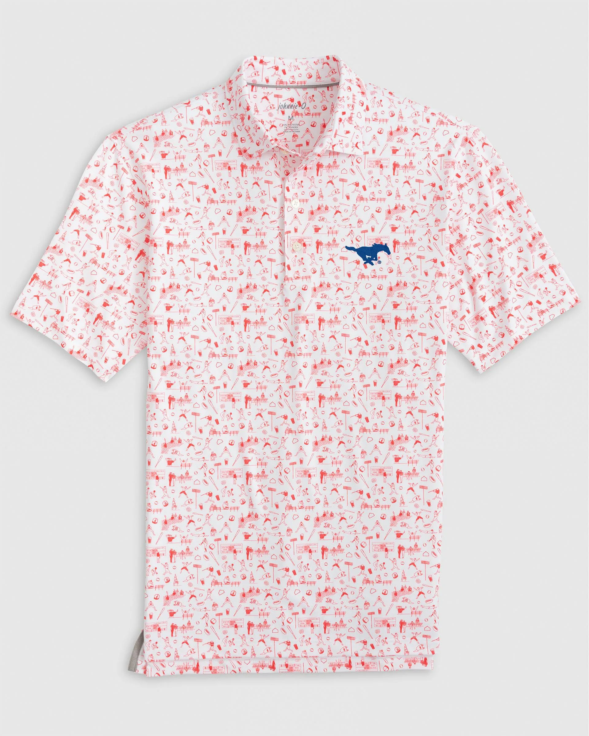 Southern Methodist Ballpark Printed Performance Jersey Polo sold by Johnnie-O product image thumbnail 2