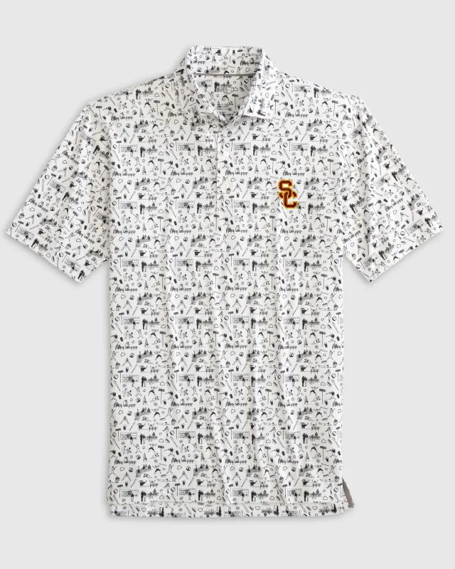 Southern California Ballpark Printed Performance Jersey Polo sold by Johnnie-O