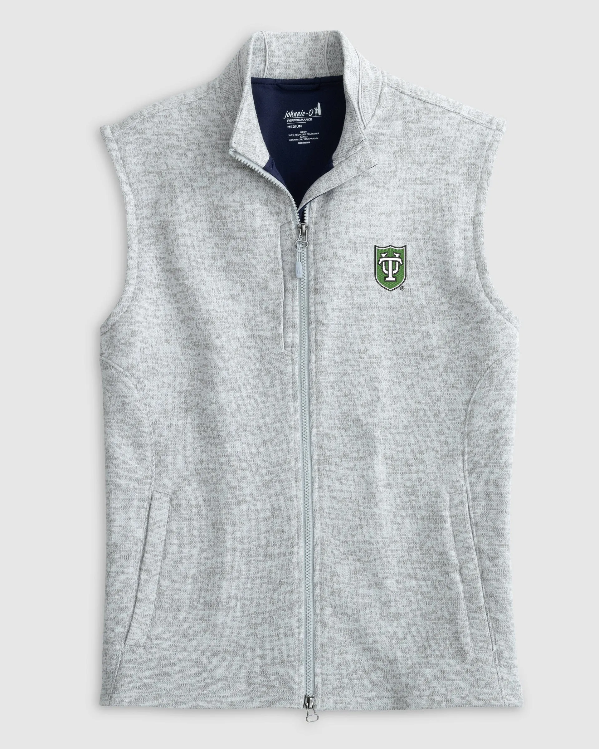 Tulane Denalis Performance Fleece Vest sold by Johnnie-O product image thumbnail 2