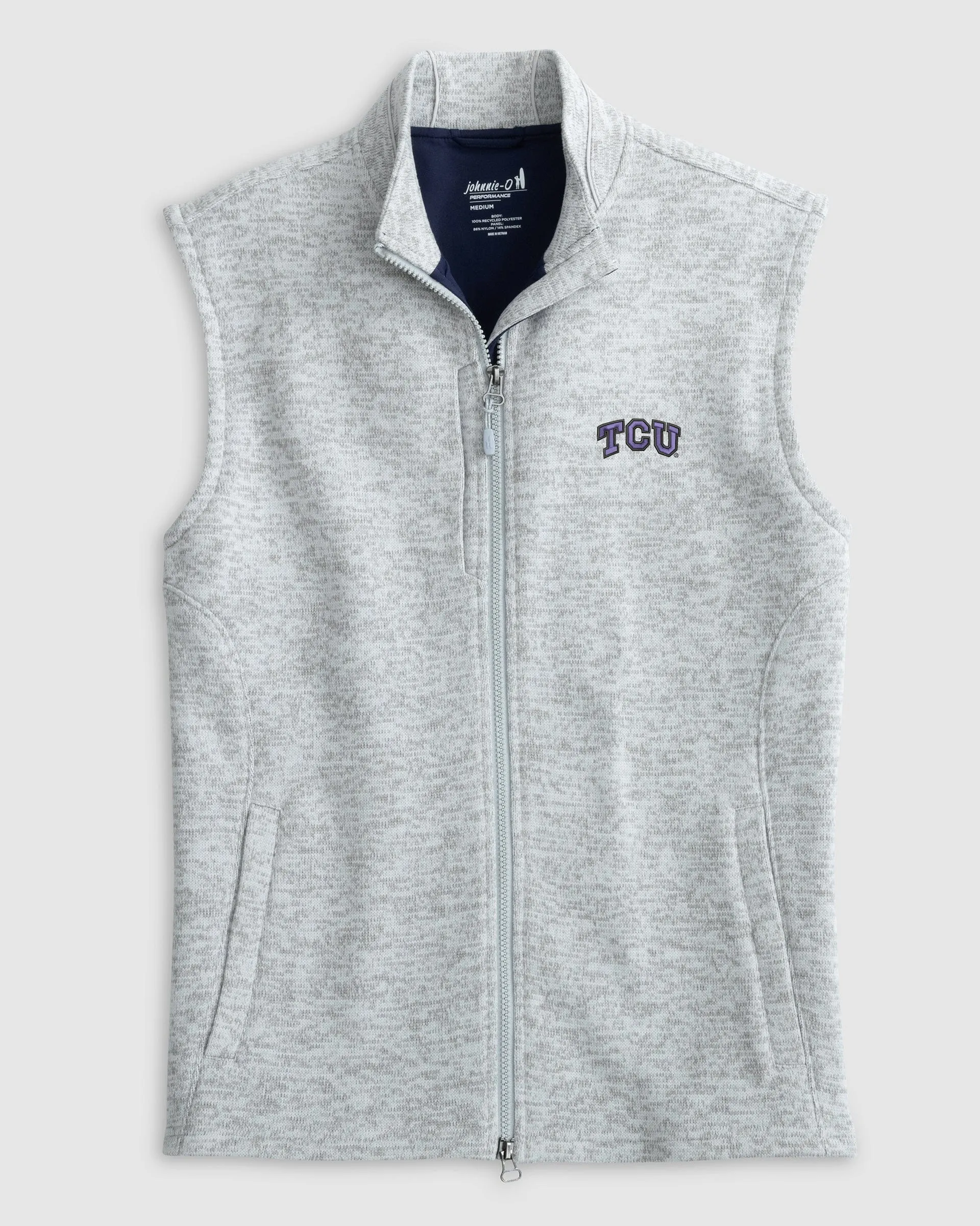 Texas Christian Denalis Performance Fleece Vest sold by Johnnie-O product image thumbnail 2