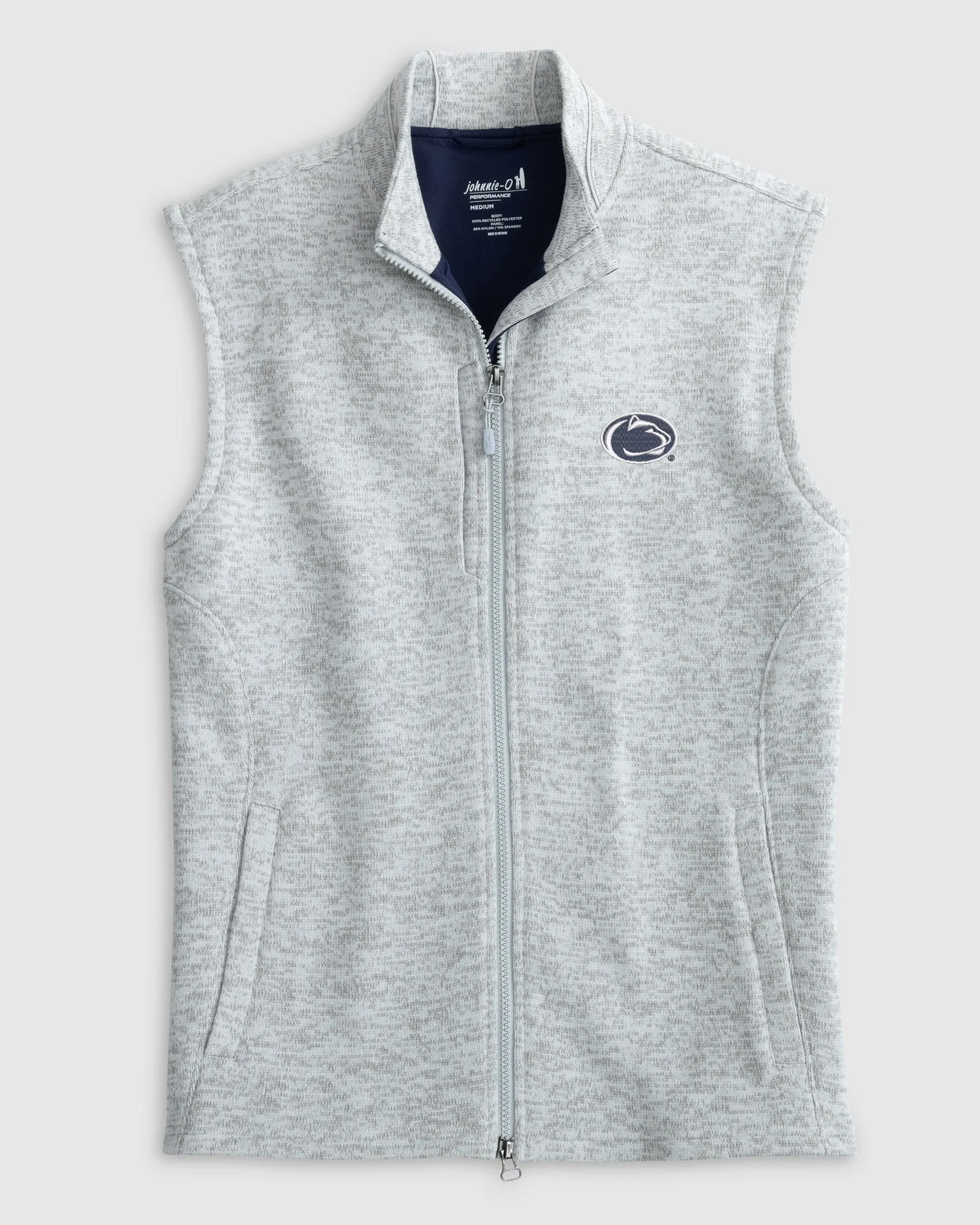 Penn State Denalis Performance Fleece Vest sold by Johnnie-O