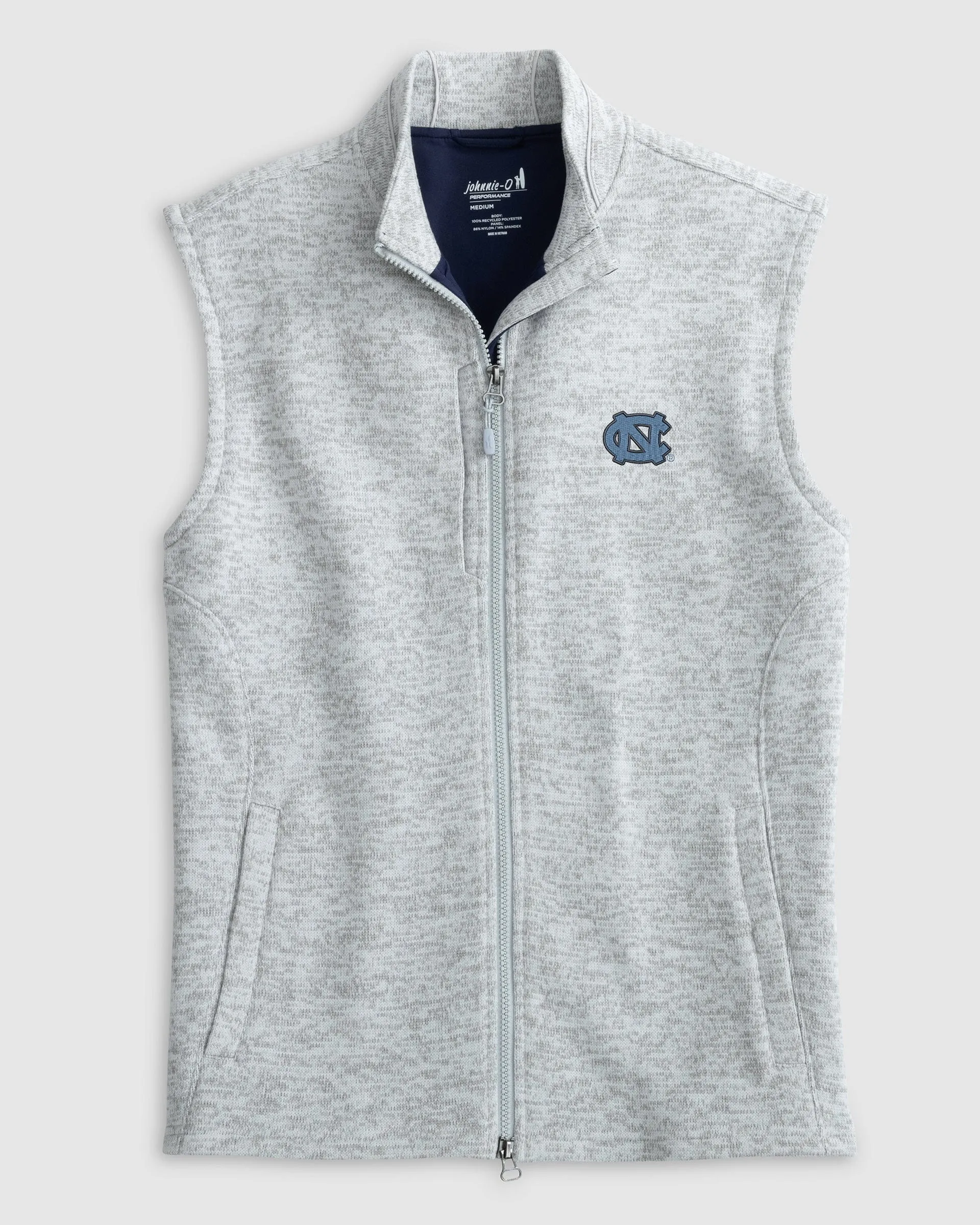 North Carolina Denalis Performance Fleece Vest sold by Johnnie-O product image thumbnail 2