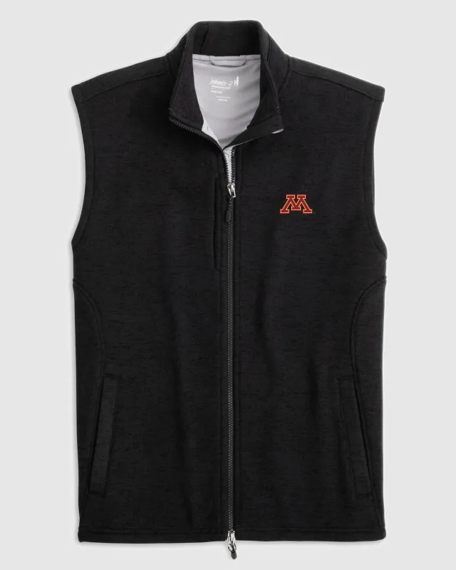 Minnesota Denalis Performance Fleece Vest sold by Johnnie-O