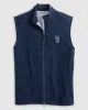 North Carolina Denalis Performance Fleece Vest - Tar Heel Logo sold by Johnnie-O