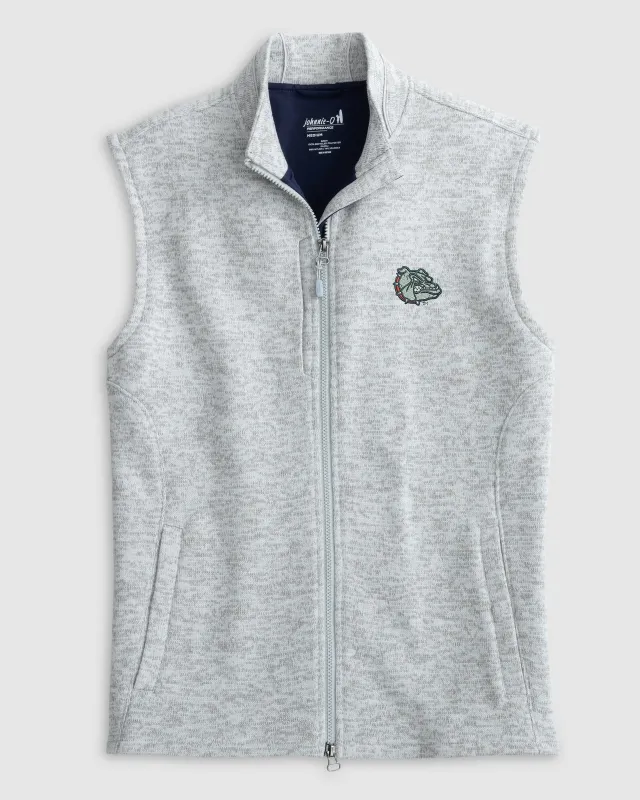 Gonzaga Denalis Performance Fleece Vest sold by Johnnie-O