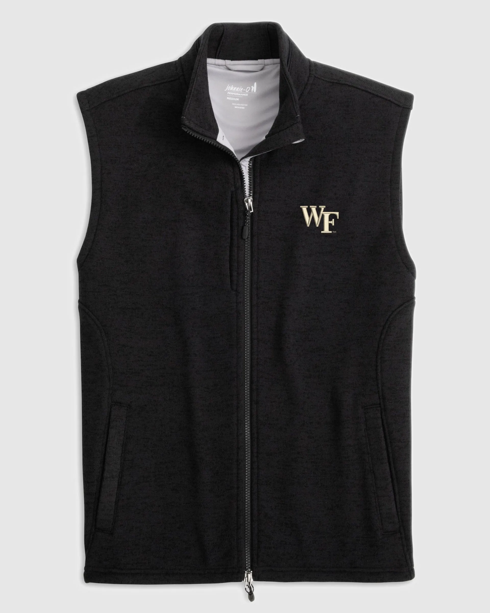 Wake Forest Denalis Performance Fleece Vest sold by Johnnie-O