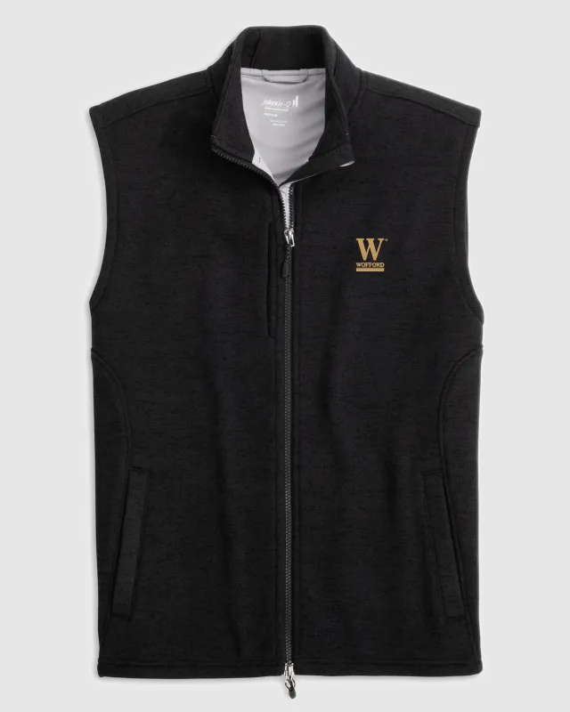 Wofford Denalis Performance Fleece Vest sold by Johnnie-O