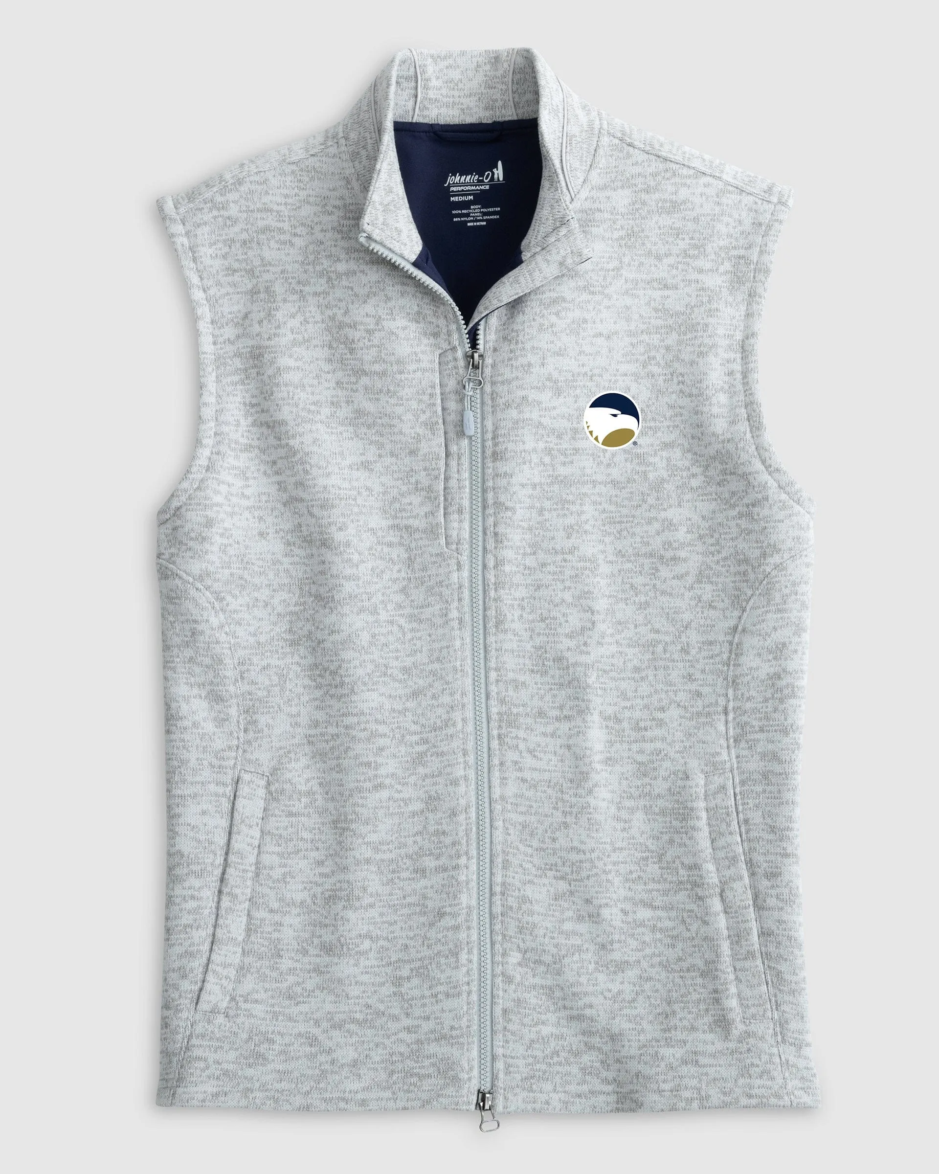 Georgia Southern Denalis Performance Fleece Vest sold by Johnnie-O