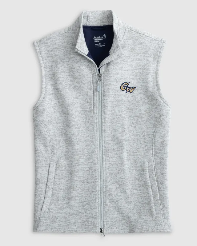 George Washington Denalis Performance Fleece Vest sold by Johnnie-O