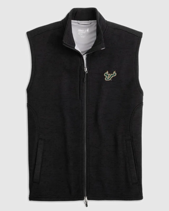South Florida Denalis Performance Fleece Vest sold by Johnnie-O