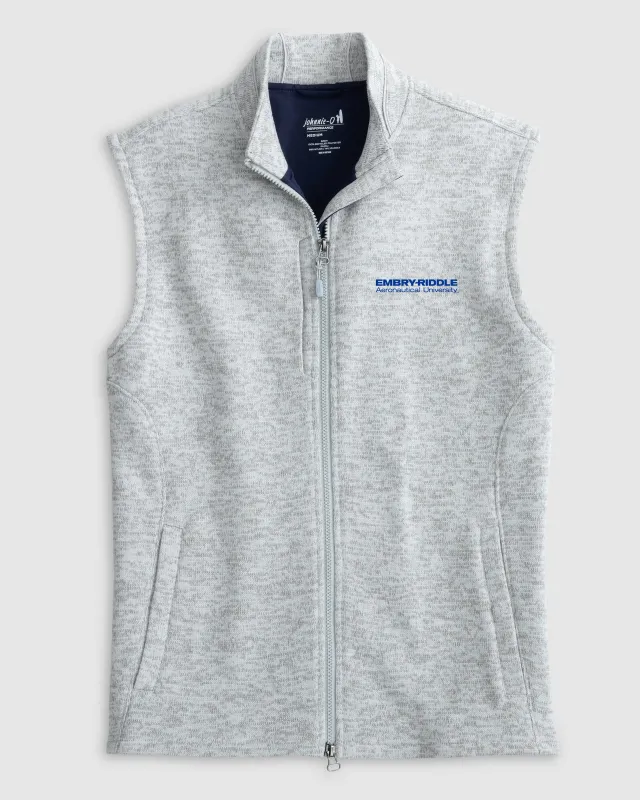 Embry-Riddle Denalis Performance Fleece Vest sold by Johnnie-O