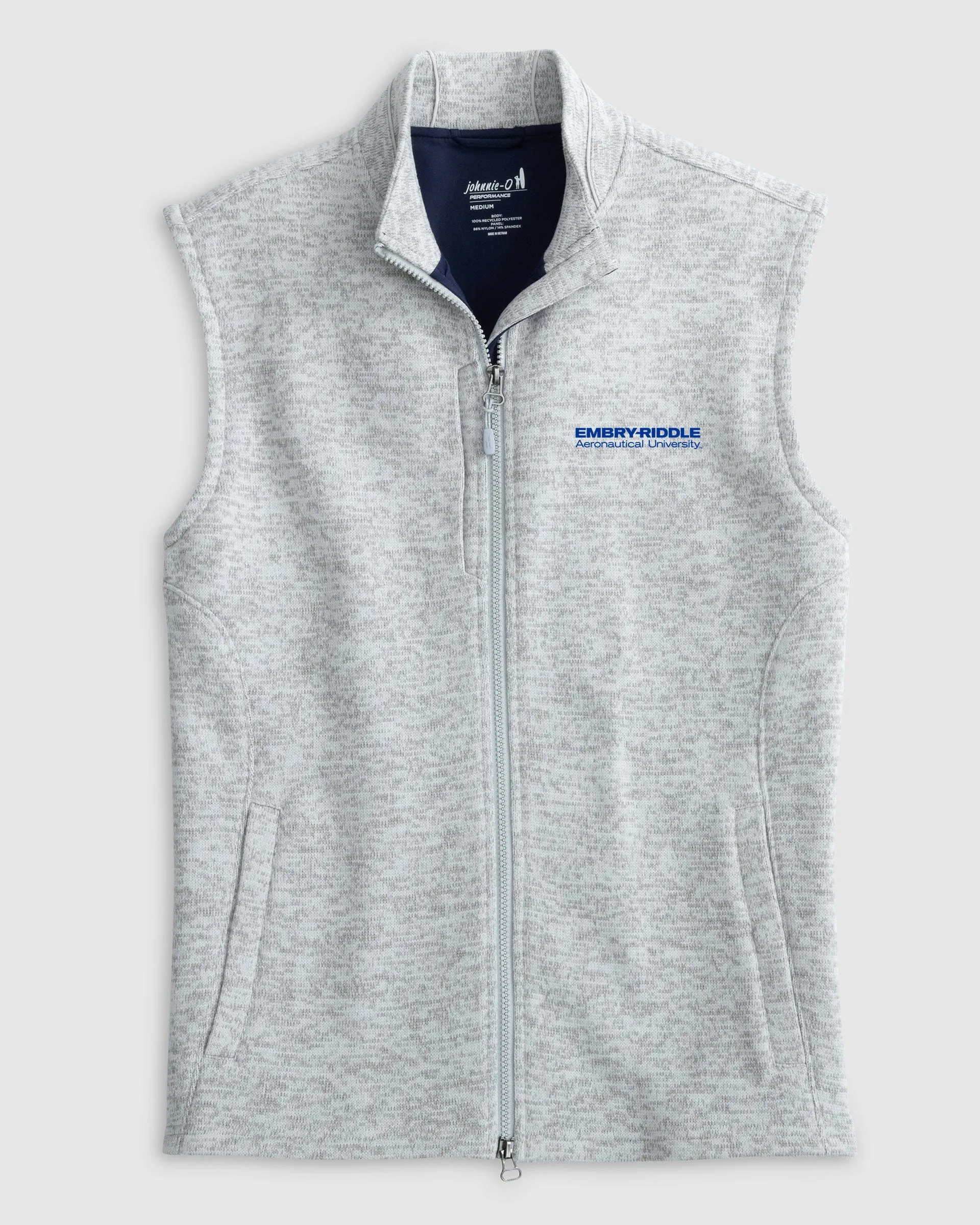 Embry-Riddle Denalis Performance Fleece Vest sold by Johnnie-O
