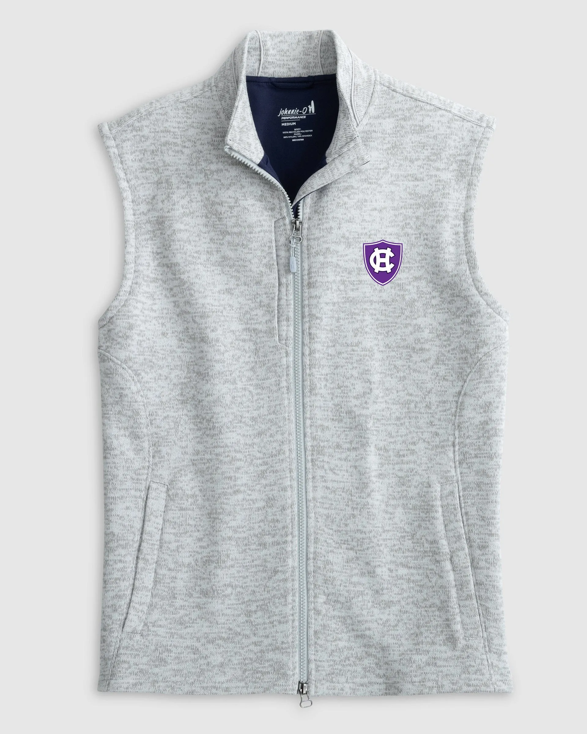 Holycross Denalis Performance Fleece Vest sold by Johnnie-O