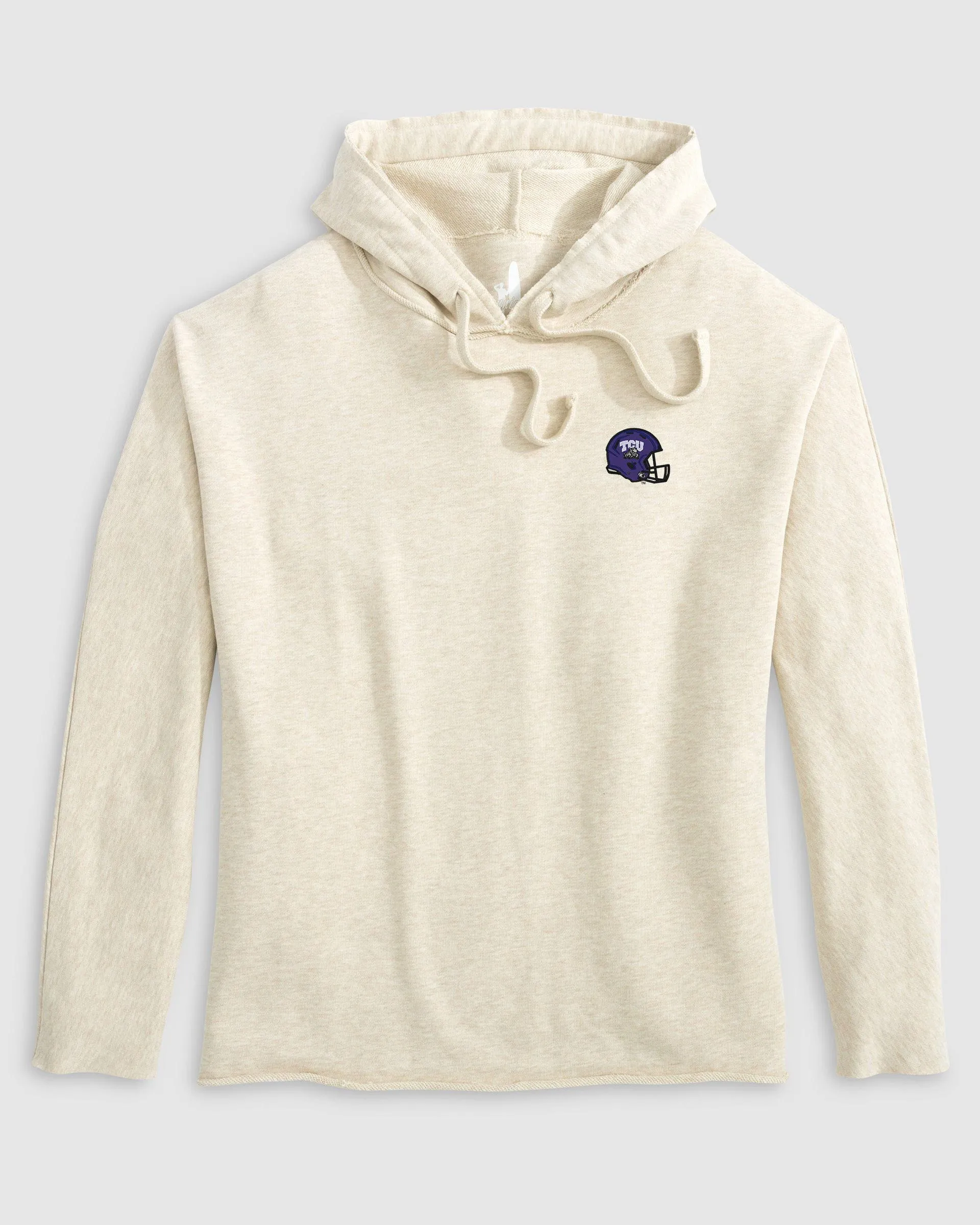 Women's Texas Christian Kelli Pullover Hoodie - Helmet Logo sold by Johnnie-O