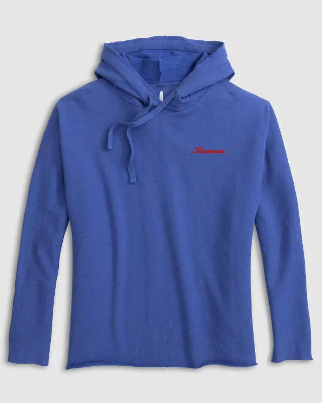Women's Kansas Kelli Pullover Hoodie - Script Logo sold by Johnnie-O