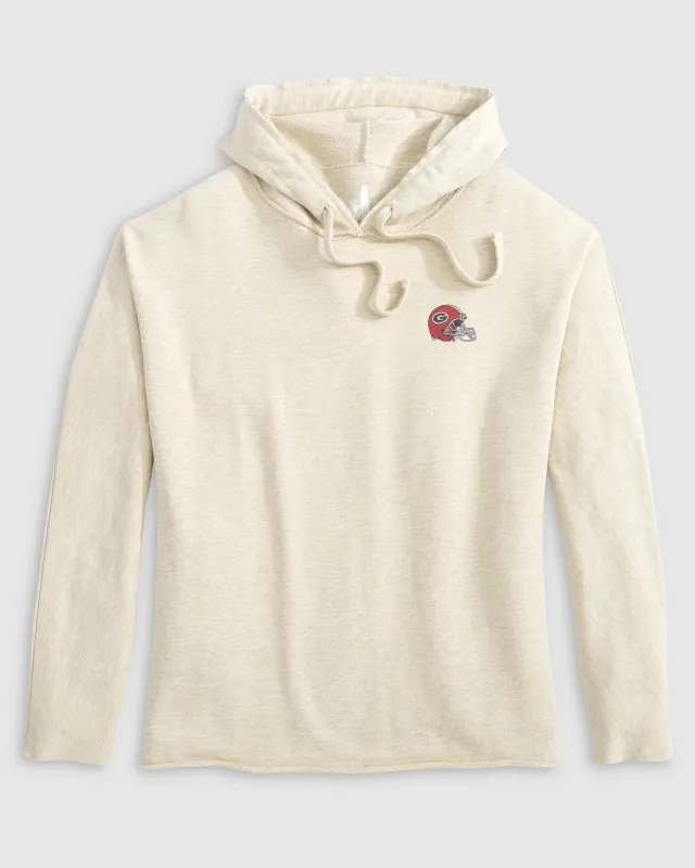 Women's Georgia Kelli Pullover Hoodie - Helmet Logo sold by Johnnie-O