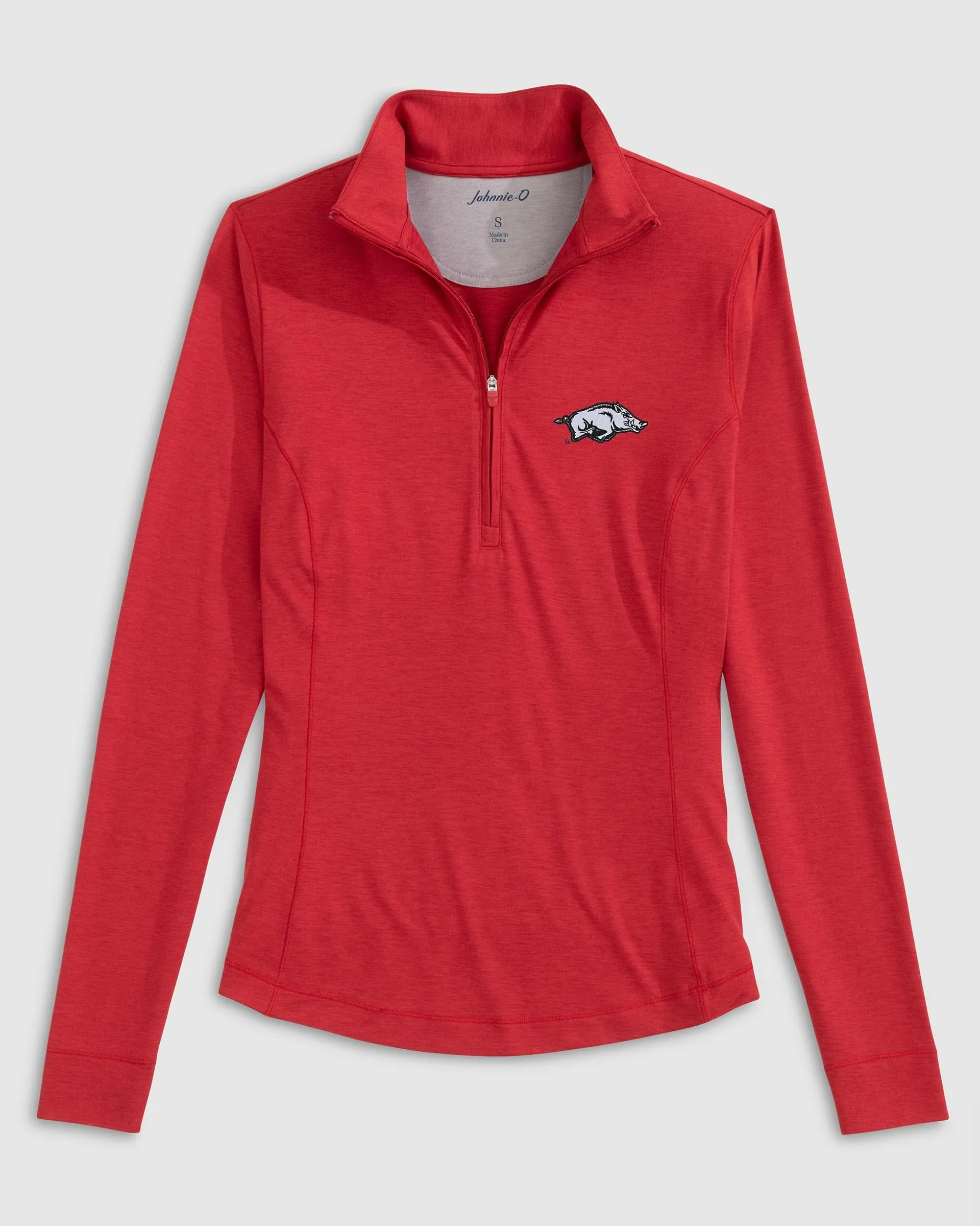 Women's University of Arkansas Susie Performance 1/4 Zip sold by Johnnie-O product image thumbnail 4