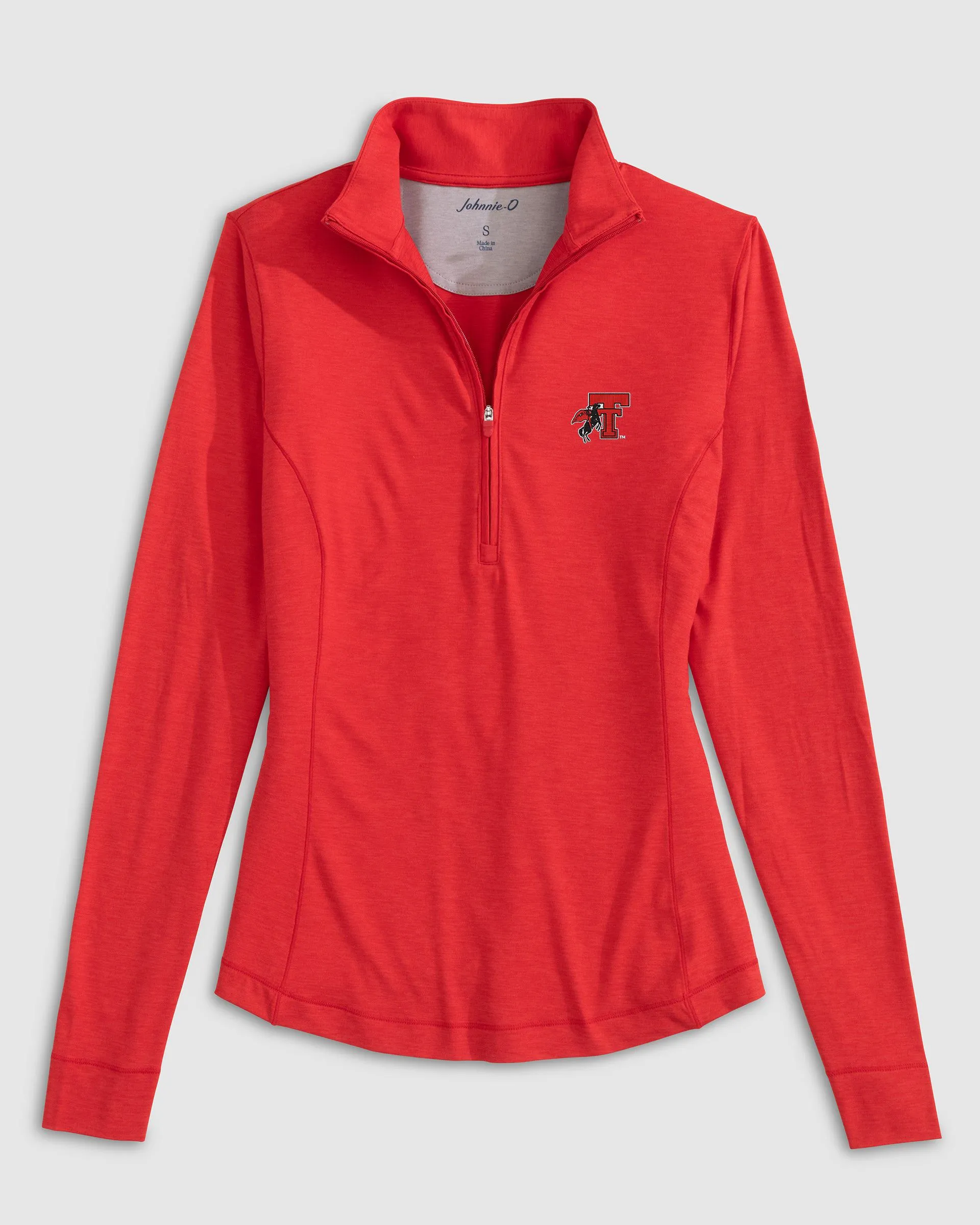 Women's Texas Tech Susie Performance 1/4 Zip - Vault Logo sold by Johnnie-O product image thumbnail 3