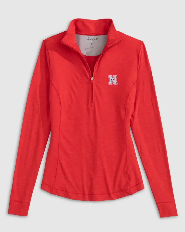 Women's Nebraska Susie Performance 1/4 Zip sold by Johnnie-O