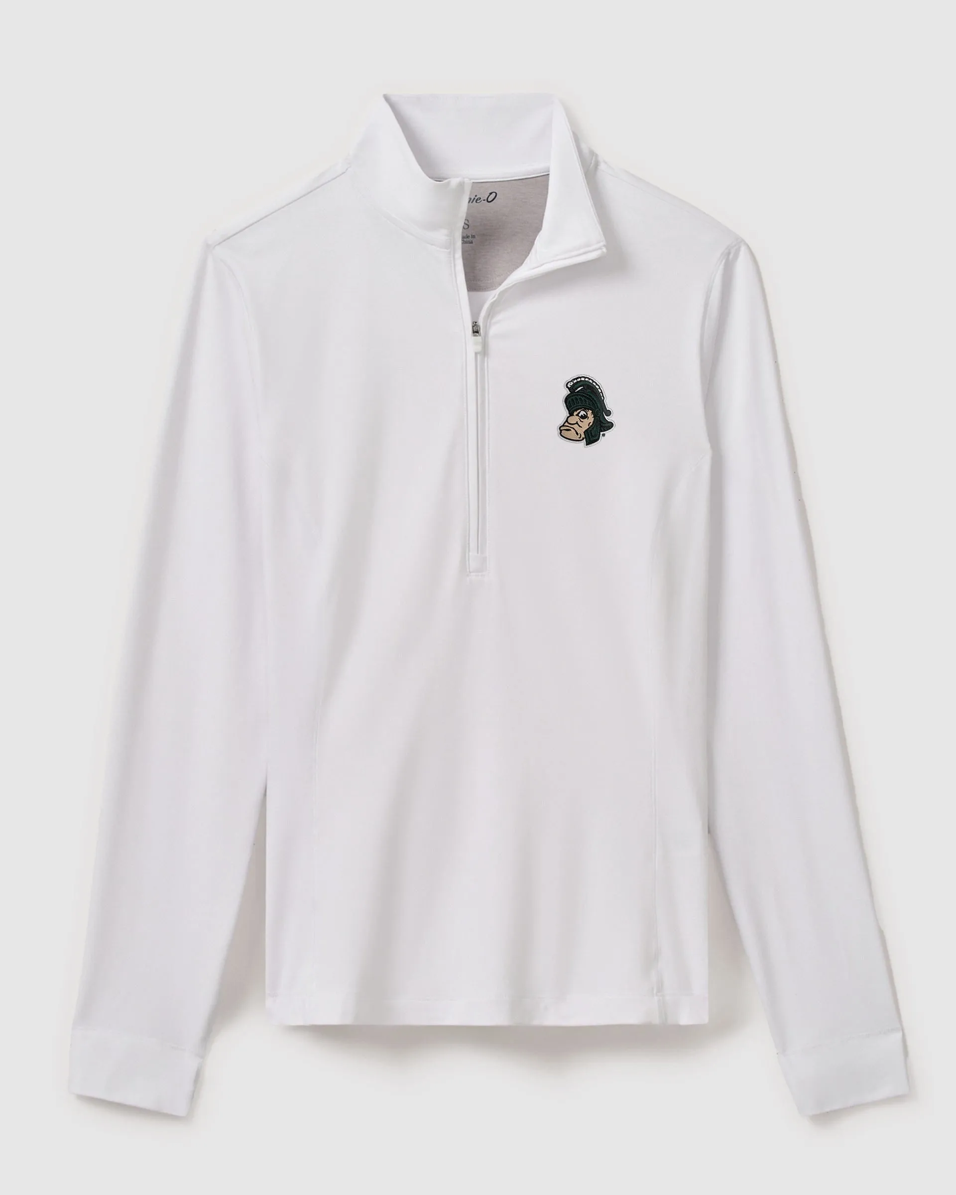 Women's Michigan State Susie Performance 1/4 Zip - Vault Logo sold by Johnnie-O