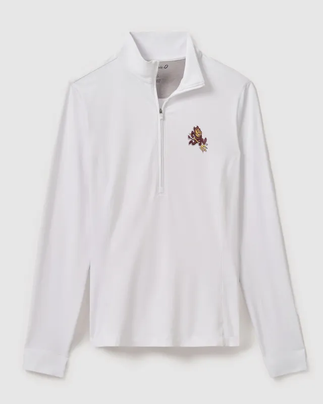Women's Arizona State Susie Performance 1/4 Zip - Sparky Logo sold by Johnnie-O