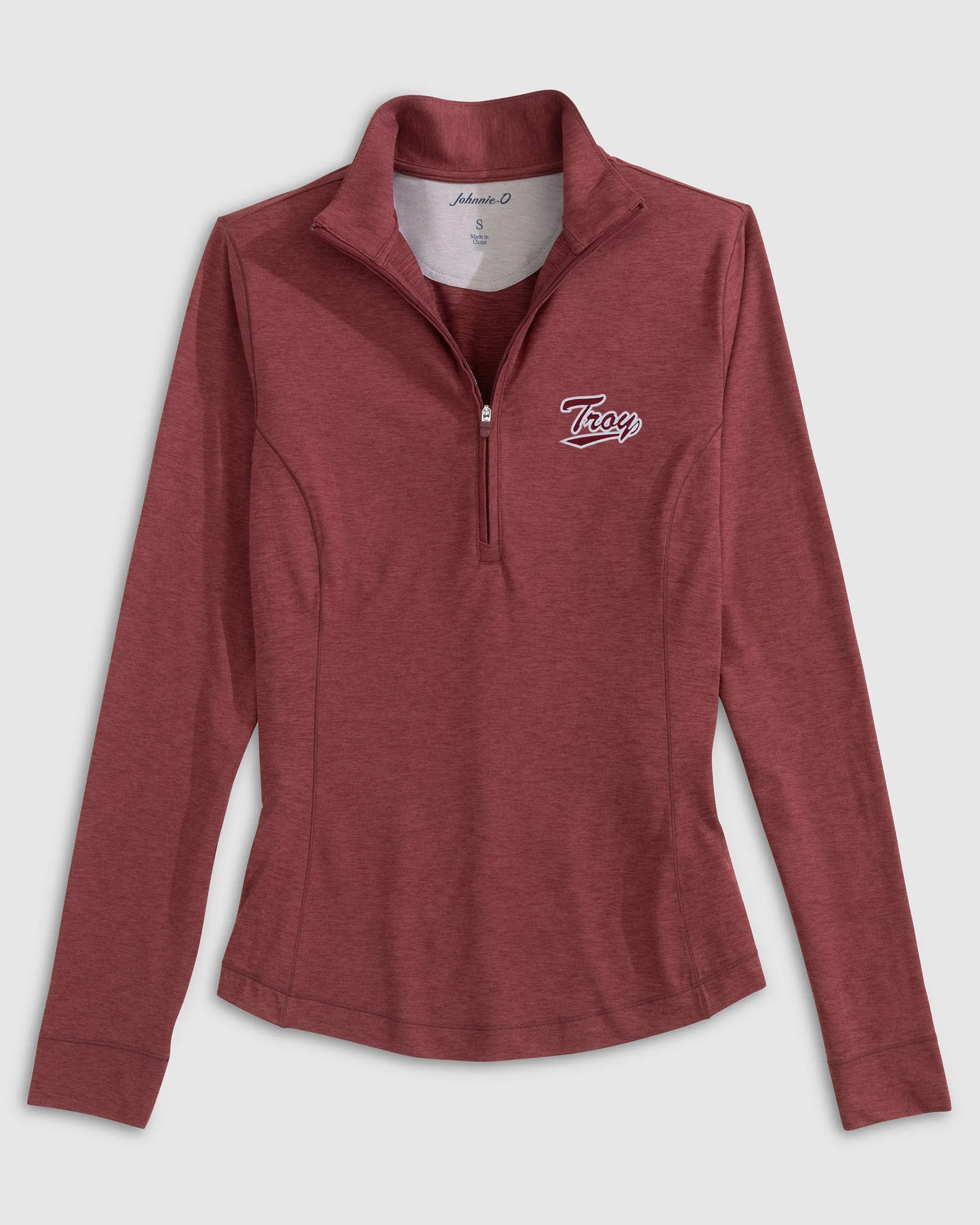 Women's Troy Susie Performance 1/4 Zip- Script Logo sold by Johnnie-O product image thumbnail 3