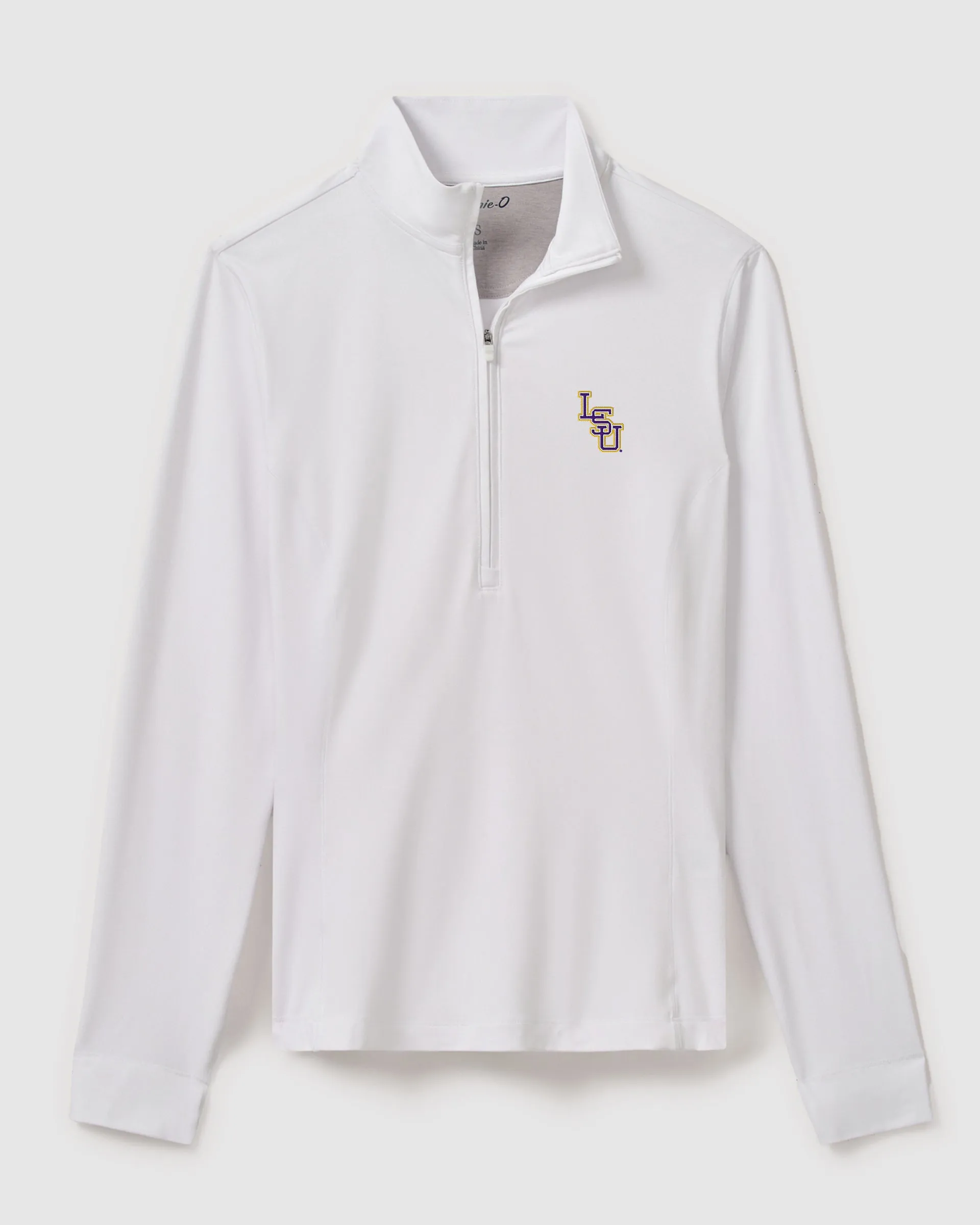 Women's Louisiana State Susie Performance 1/4 Zip - Baseball Logo sold by Johnnie-O