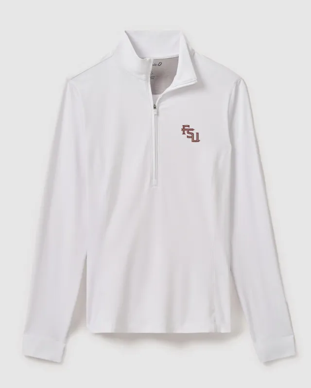 Women's Florida State Susie Performance 1/4 Zip - Stacked Logo sold by Johnnie-O